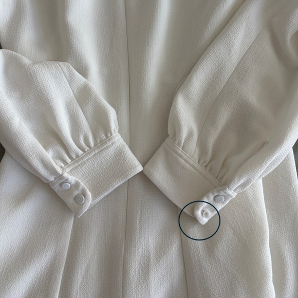 Club Monaco LASHELL A-line Mini Dress - White Size 00 - Picture 10 of 11